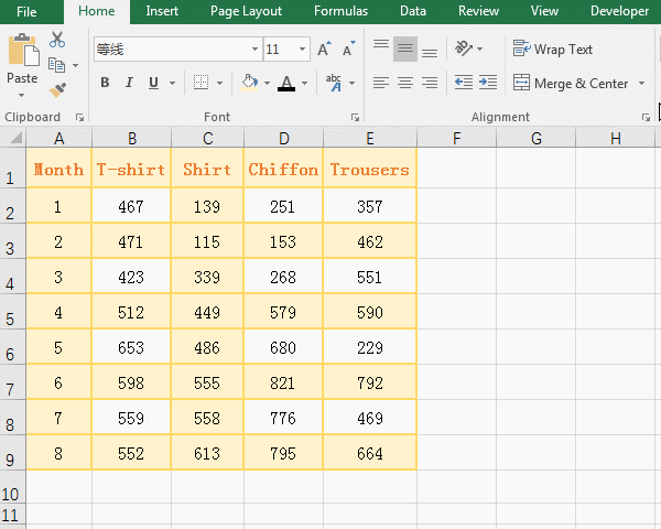 Excel sort by column or by row