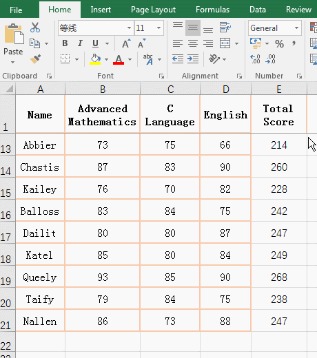 How to sum a column in excel use shortcut keys