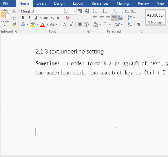 How to modify footer in word