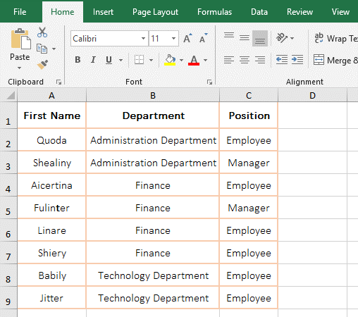 Examples of wildcards ? and * in the Countif Criteria