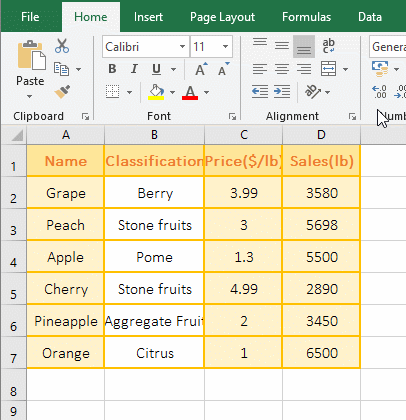 Match function excel, Match_Type takes -1