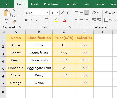 A reference to cells returns only the value in cell that is the same row as the formula in excel choose