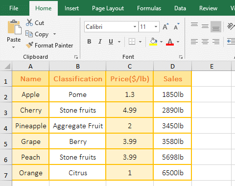 How to use find function in excel