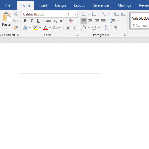 How to draw a vertical line in Word