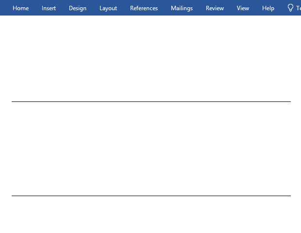 How to delete table lines in Word