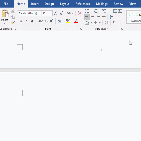 How to set different margins on second page in Word