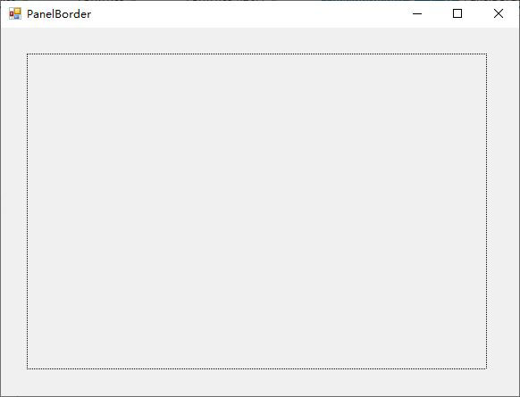 Draw a dotted border and set the border's color and width(thickness) for Winforms Panel