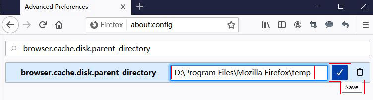  Firefox cache location(such as D:\Program Files\Mozilla Firefox\temp)