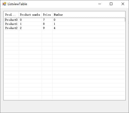 C# Winforms listview show table(adaptive column width)
