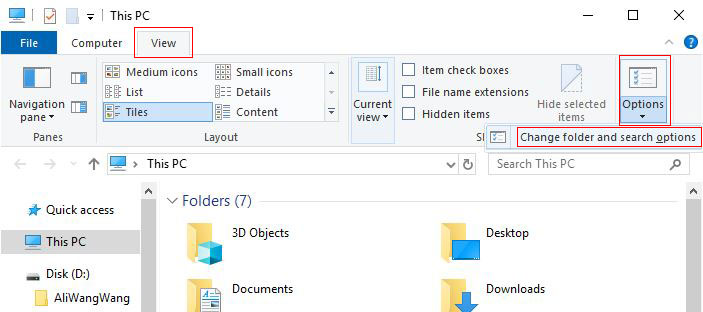 How to change file type in windows