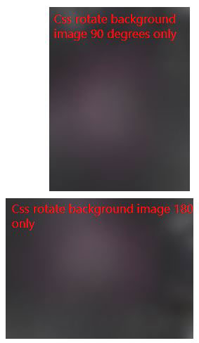 Css rotate background image only