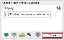 Install the latest version of flash player in Firefox