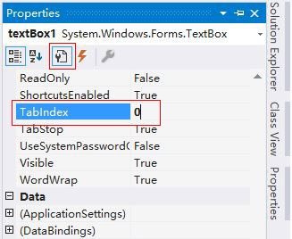 C# Winforms textbox focus with tabindex
