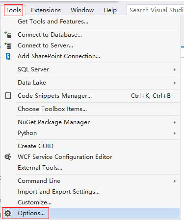 display line number in Visual Studio