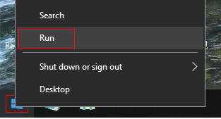 Where to find run on windows 10