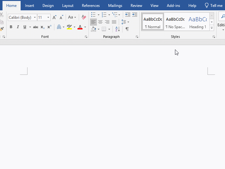 How to draw a blank text box in Word