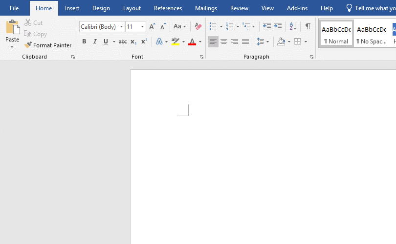 microsoft word ribbon missing in read only