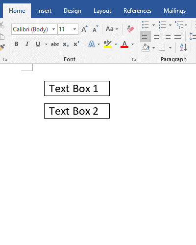 Word text box cannot be resized