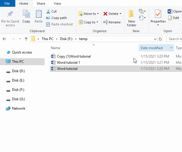 Create a new document when opened in Word