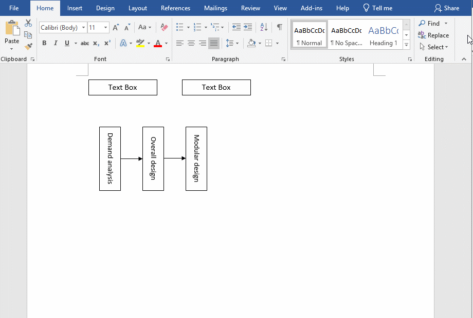 Copy multiple Text Boxes in Word