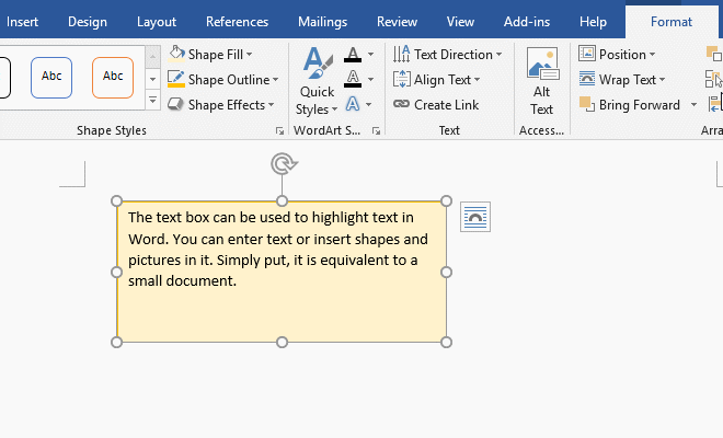There are three types of >Align Text, which are Top, Middle and bottom Bottom in Word