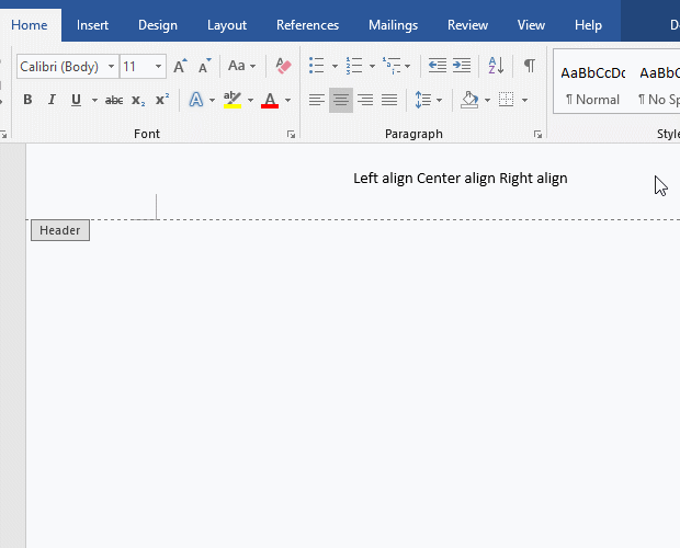 Show Ruler in Word