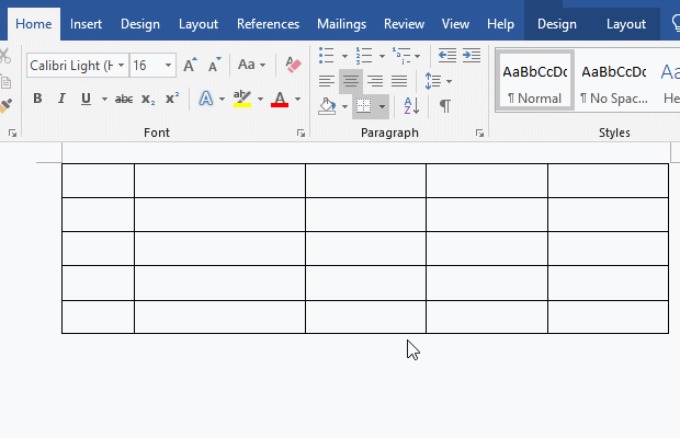 clear format in Word