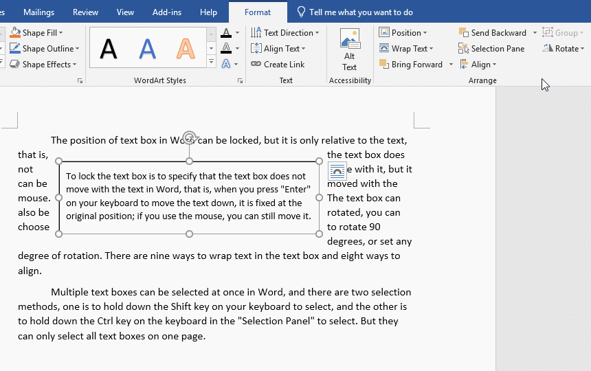 More Rotation Options in Word