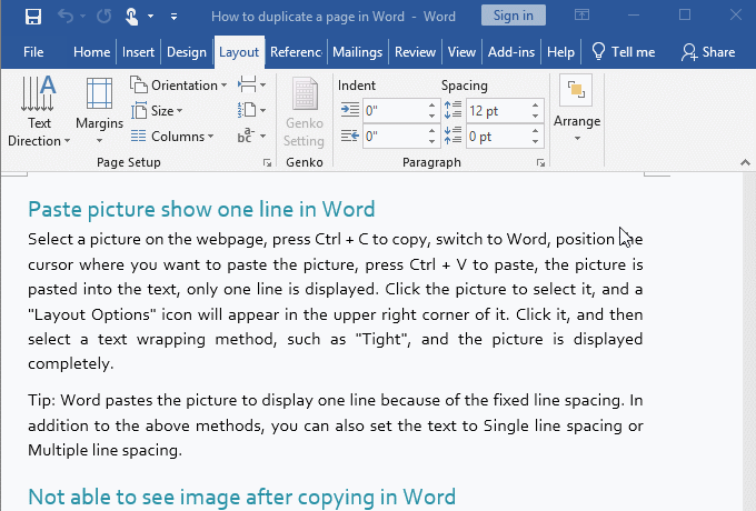 Read Mode in Word<