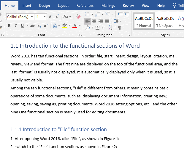 How to select all text in Word