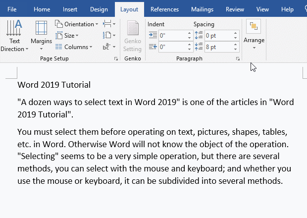 Use Ctrl + right button of mouse to move text (move a word)