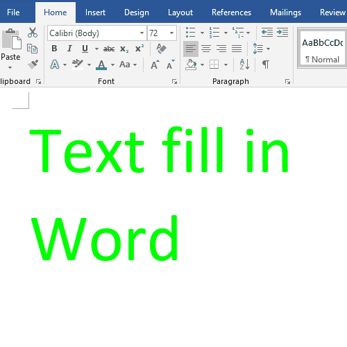 How to custom Color in Word