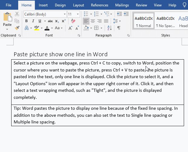 Microsoft Word paragraph border style