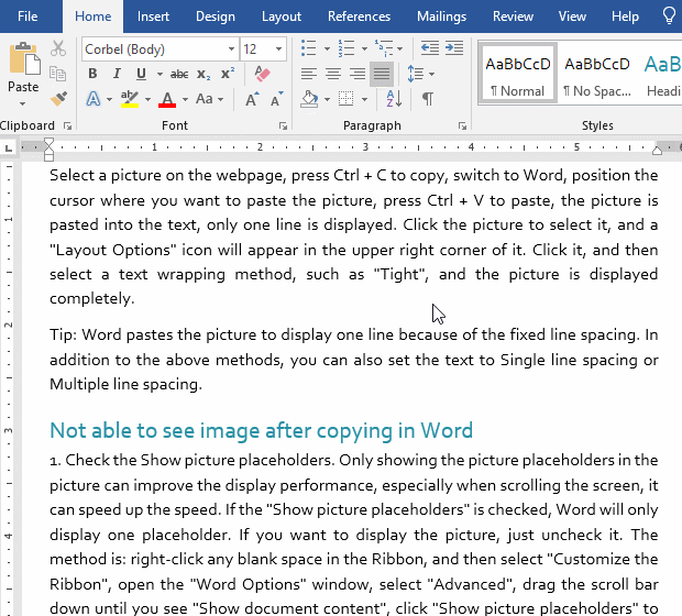 How to do hanging indent in Word
