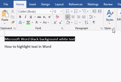 How to highlight text in Word