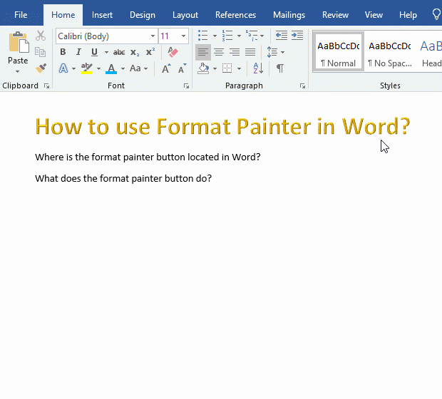 How to paint ordinary text into WordArt with shortcut keys in Word