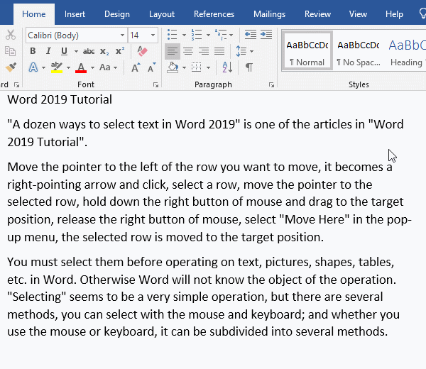Set in the Font window in Word