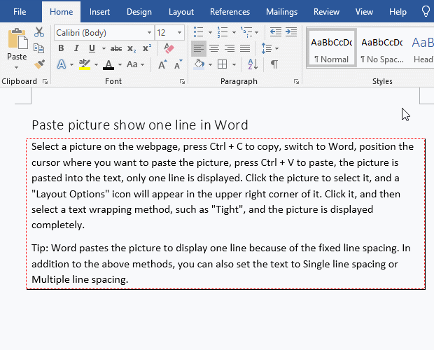 >Pattern Style and Color in Word