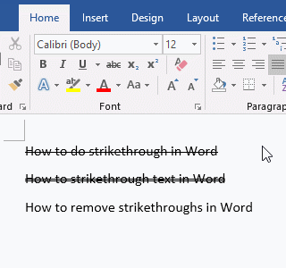 How to change strikethrough color in Word