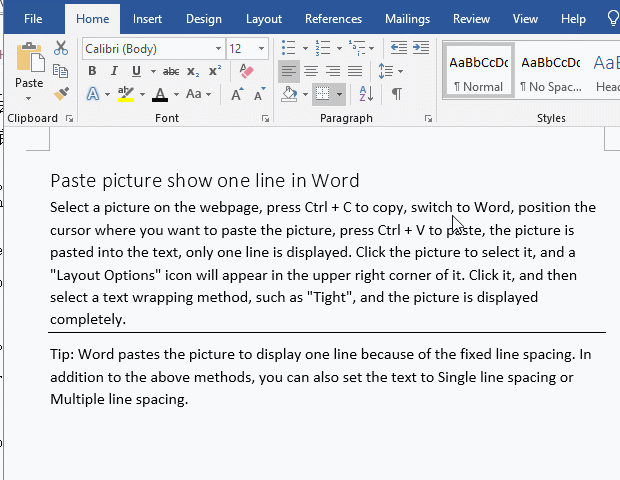 Add border to paragraph in Word