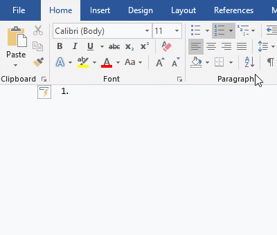 Permanently turn off automatic numbering in Word