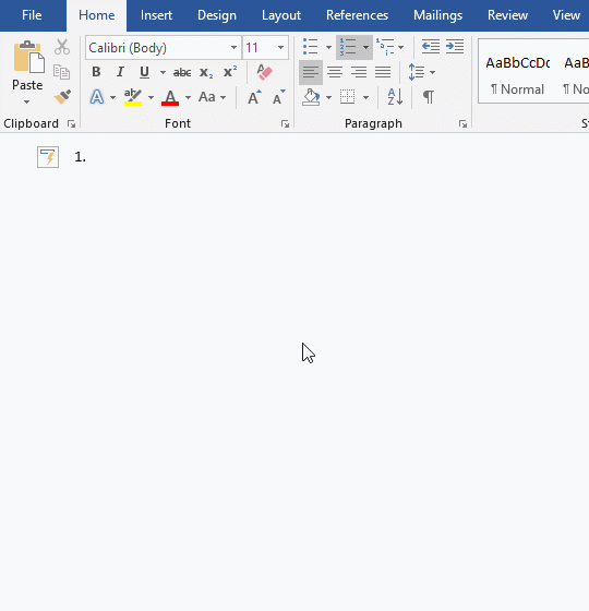 Permanently turn off automatic numbering in Microsoft Word