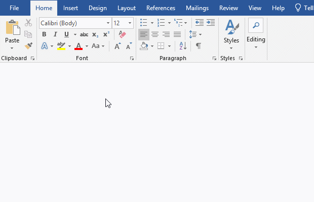 Quickly create a line list with bullet points in Word