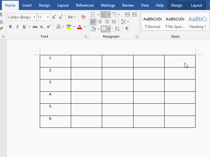 Set the numbering to be vertically centered in Word