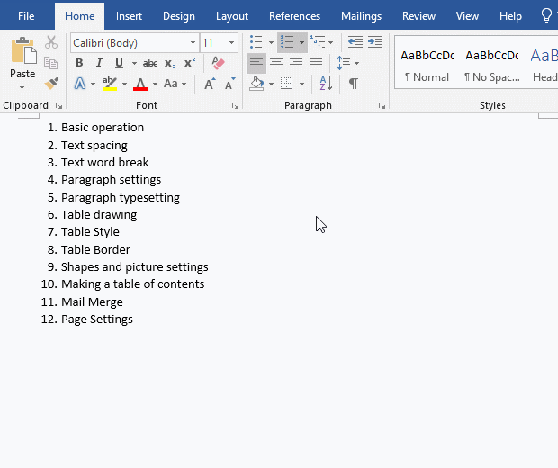 How to convert auto numbering to text in Word