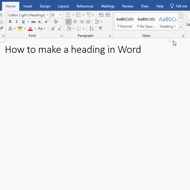 Heading 2 is missing in Word