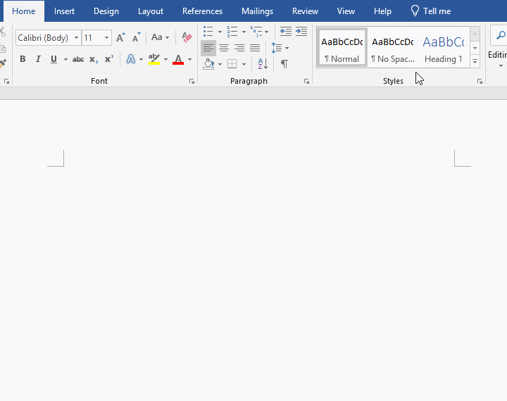 How to create styles in Word