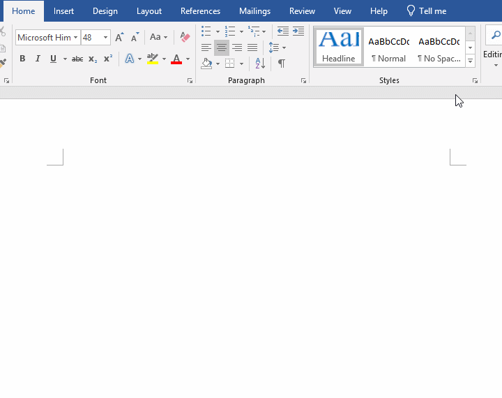 How to apply Title style in Word