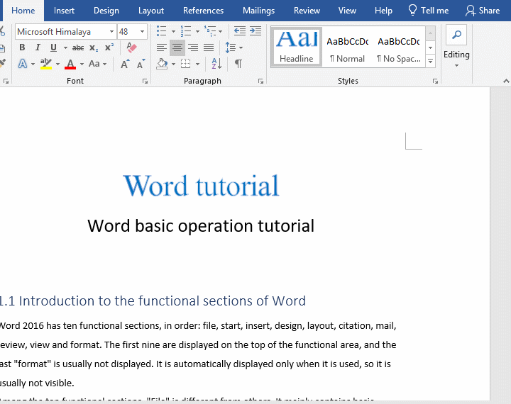 Show formatting in Word